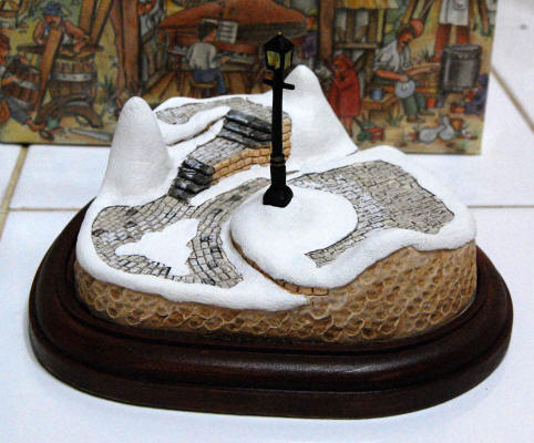 Charles Dickens Christmas Scene by David Winter