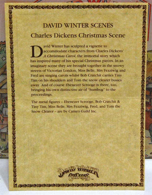 Charles Dickens Christmas Scene by David Winter