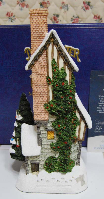 Christmas-Time Clockhouse by David Winter