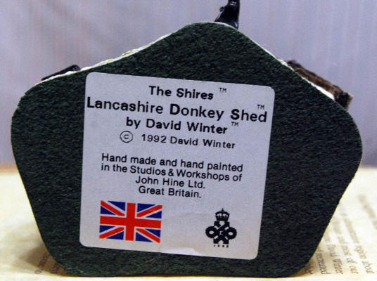 Lancashire Donkey Shed, (Shires), by David Winter