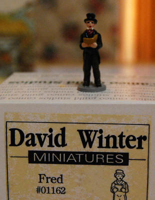 Charles Dickens Christmas Scene by David Winter